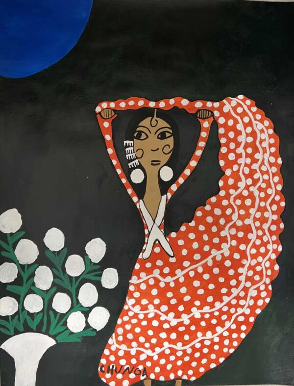 LaChunga-fondo negro 70x50cm