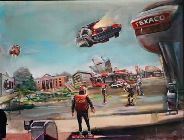 Nadie me llama gallina, regreso al futuro fan art