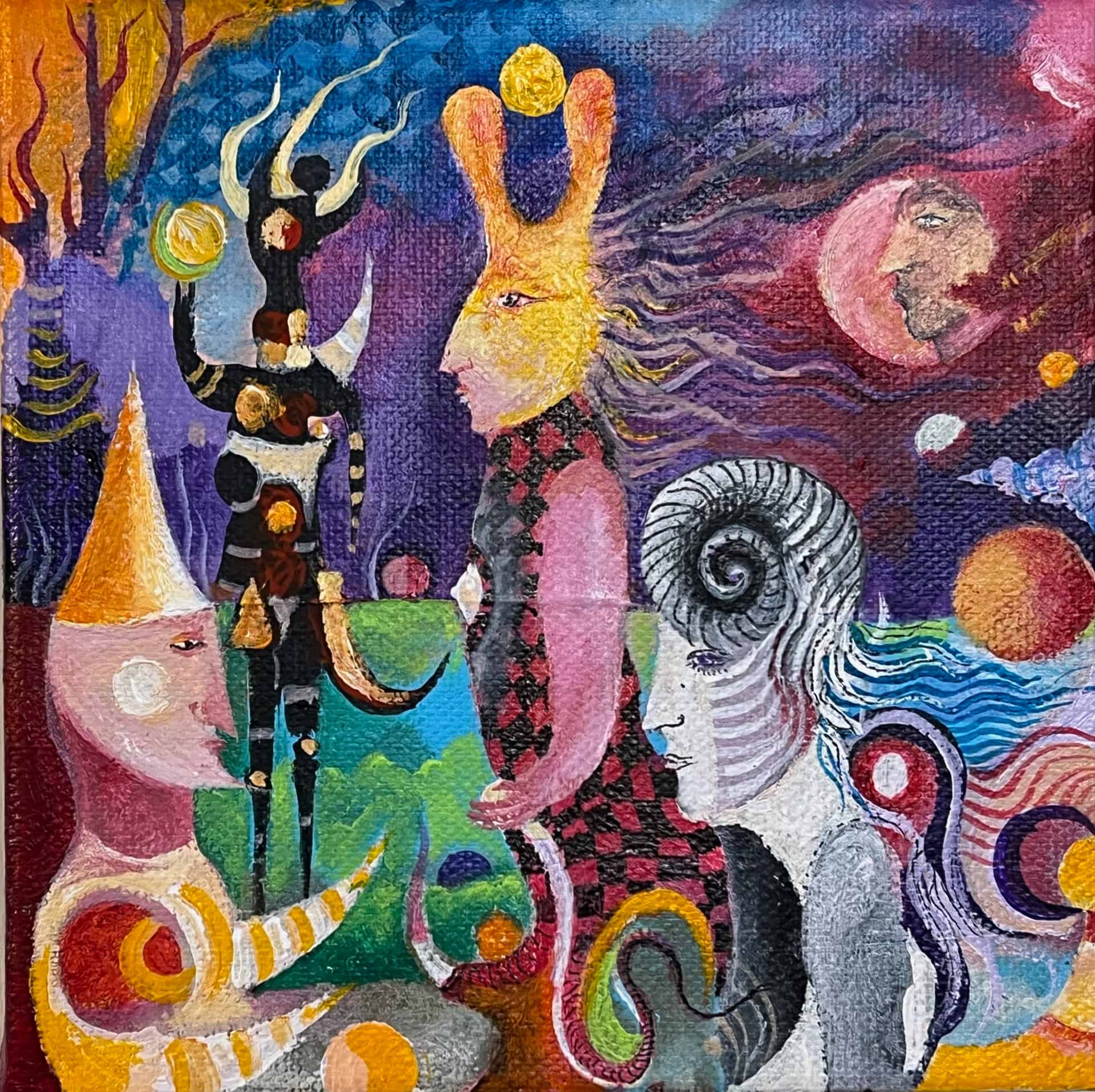 5.- Acrílico sobre tela 15 x 15 cm – 500€ 5.- Acrílico sobre tela 15 x 15 cm - 500€