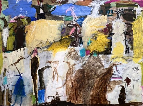 Alexandra-Dominguez_Un-serafin-en-el-paro_Pintura-sobre-papel-super-alfa_56x76cm - 970€