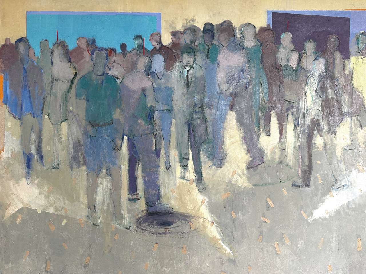 V-Mourelo_L-1 BILBAO-Y-EL-AGUJERO-DE-GUSANO_oleo-sobre-lienzo_130x162cm