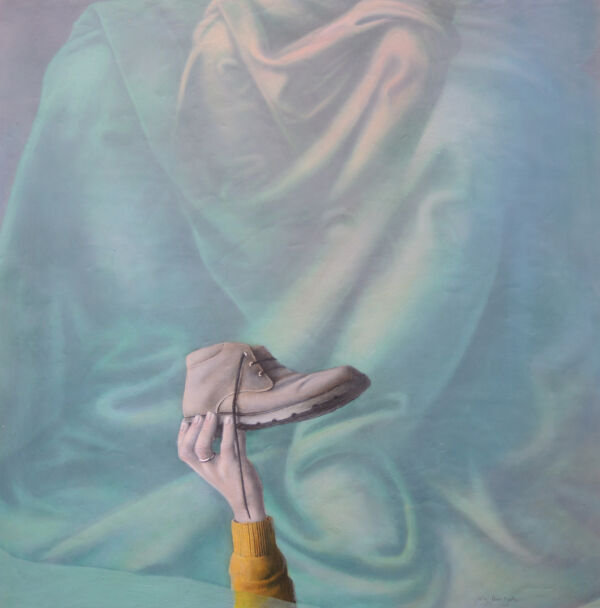 LE SOULIER DE SATIN. Temple- tabla. 80X80 cm