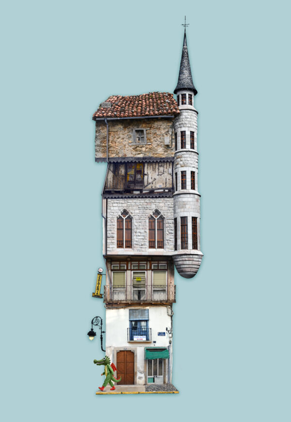 Pablo JeJe - Mi palacio, la torre Gaudí. 110 x 32cm