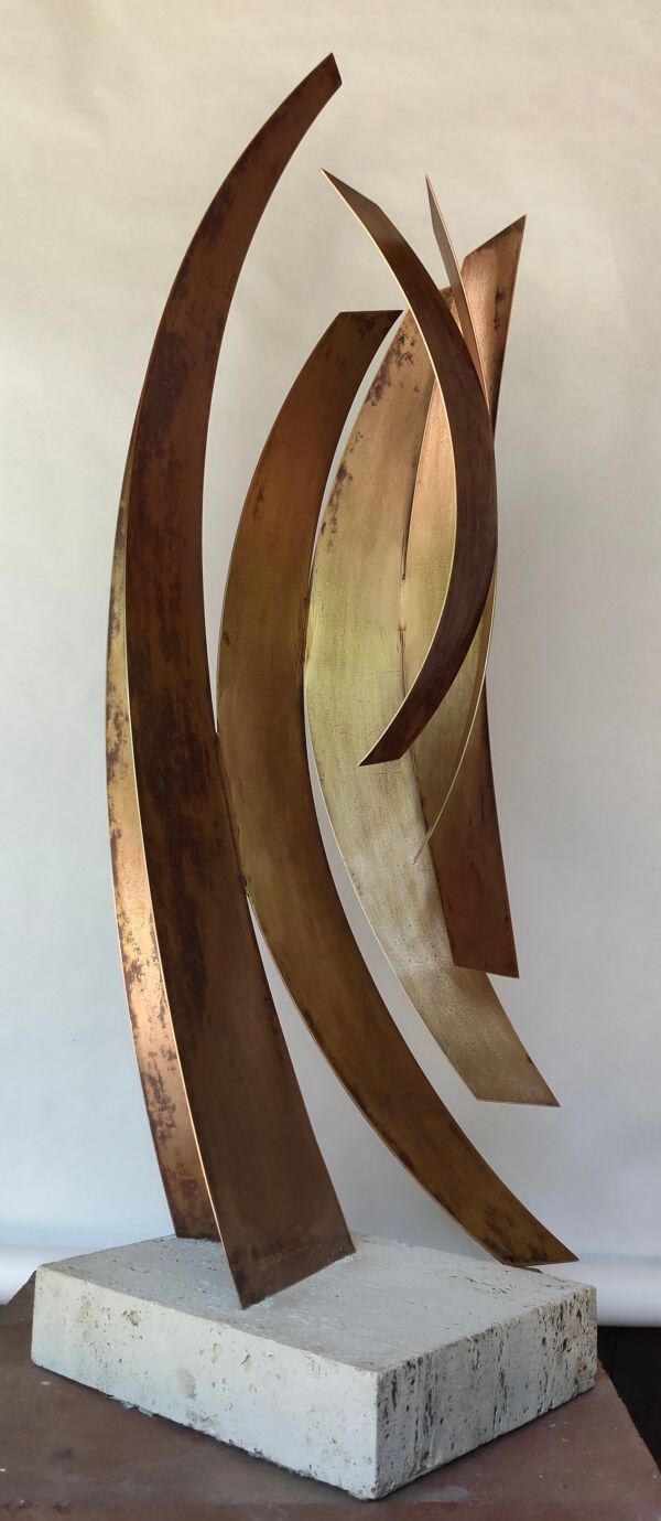 El ángel de Botines- chapa en bronce, 22x30x105cm Paco Chamorro