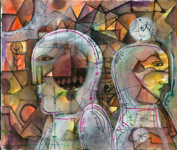 Mestre. Acuarela 22 x 18 cm, papel superalfa 56 x 38 cm
