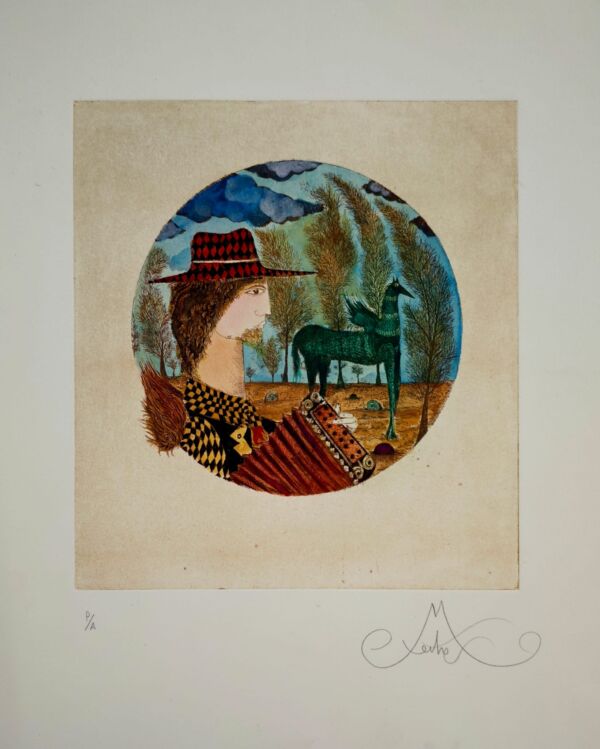 Monotipo mancha 24,7 x 23 cm, papel 41,5 x 34 cm