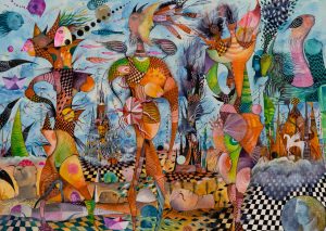 1- Los grandes transparentes 50 x 70 cm - acuarela sobre papel -1700€