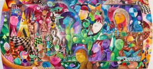 1.- Acrílico sobre madera 72 x 37 cm 2023 - 2.200€