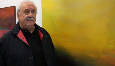 El artista leonés, afincado en Asturias, Elías Benavides. Foto: CUEVAS.