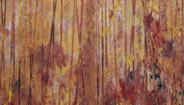 Uno de los "Bosques" que Juan Rafael muestra en la galería Ármaga.