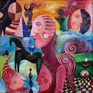 2.- Acrílico sobre tela 15 x 15 cm - 500€