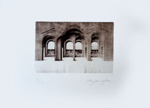 2002 Adolfo Álvarez Barthe. SIN TITULO. Grabado a la lija de agua. Medidas 50x70 cms. Mancha 25x35 cms