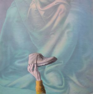 LE SOULIER DE SATIN. Temple- tabla. 80X80 cm