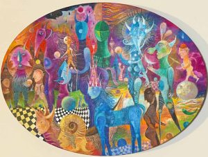 3.- Acrílico sobre tela 40 x 30 cm ovalado - 900€