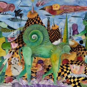 3.- El caracol centauro 50 x 40 cm sobre papel algodon 62 x 50 cm - 1.400€