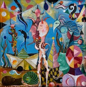 4.- Acrílico sobre tela 15 x 15 cm -500€