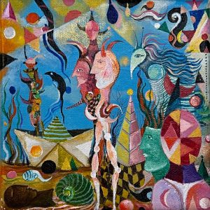 4.- Acrílico sobre tela 15 x 15 cm -500€