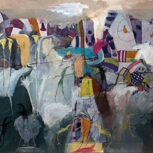 Alexandra-Dominguez_De-pajaro-o-volcan_Aguafuerte-y-pintura-sobre-papel-super-alfa_56x76cm - 970€
