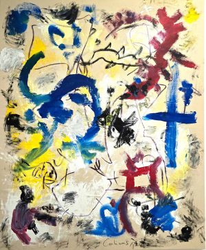 David-Colinas_COLINAS-DE-LOCURA_19_Elefante-y-cocodrilo_158x118-cm