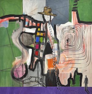 E_Pelayo-Ortega_Taller_acrilico-oleo-sobre-lienzo_200x200cm_2019