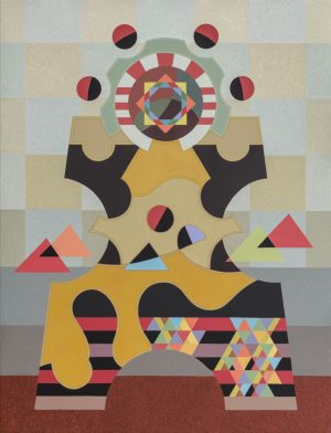 Enrique Guzpeña - Alegoría 3 morada. Acrílico osbre lienzo. 116x89. 2026