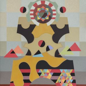 Enrique Guzpeña - Alegoría 3 morada. Acrílico osbre lienzo. 116x89. 2026