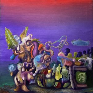 Ángel caballito 60x60cm
