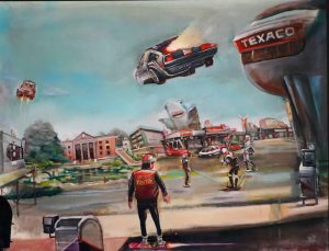 Nadie me llama gallina, regreso al futuro fan art