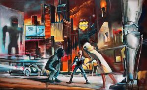 Nadie se mete con Robocop. Fan art.