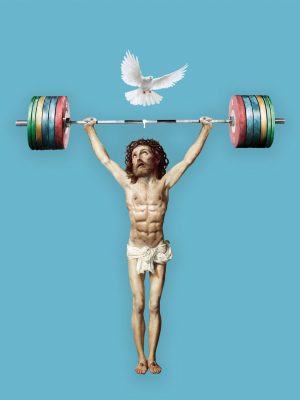 Pablo-JeJe_EL-CUERPO-DE-CRISTO_collage-digital-metacrilato_60x40cm_2020_ed5