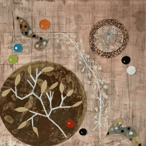 Teresa Gancedo, Semilla mxt lienzo 2019 38 x 38 cm 1.700€