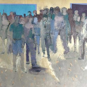 V-Mourelo_L-1 BILBAO-Y-EL-AGUJERO-DE-GUSANO_oleo-sobre-lienzo_130x162cm